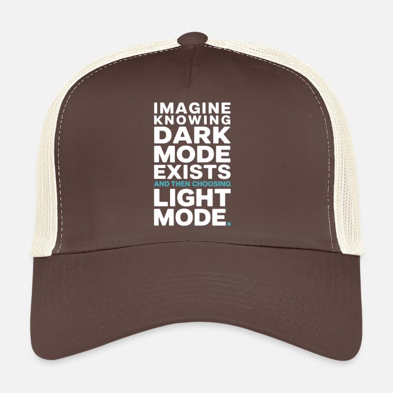 Le mode sombre existe Programmeur IT Nerd Coder Office Casquette trucker 