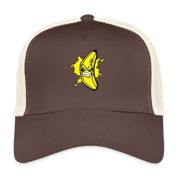 Angry banana - Trucker Cap - Braun/Beige - Vorne