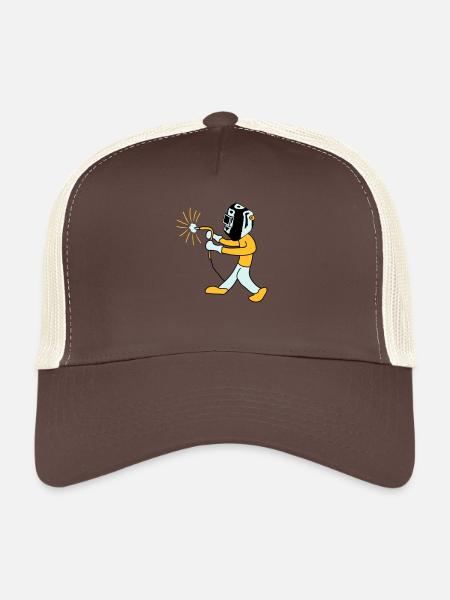 Welder - Casquette trucker  - marron/beige - Devant