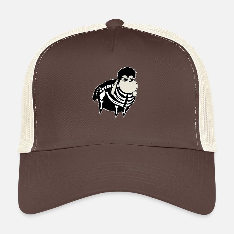 Wolly Sheepling Skeleton Gaming - Trucker Cap - brown/beige