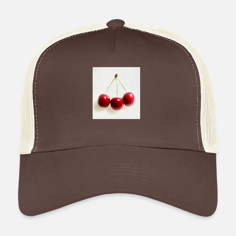 Kirsche - Trucker Cap - Braun/Beige