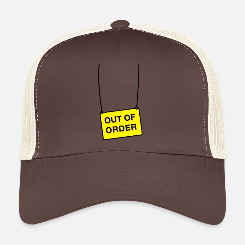 out of order - Trucker Cap - Braun/Beige