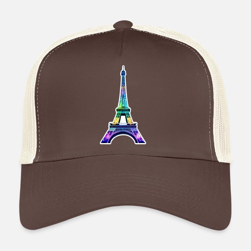 Eiffel tower #23 - Trucker Cap - brown/beige