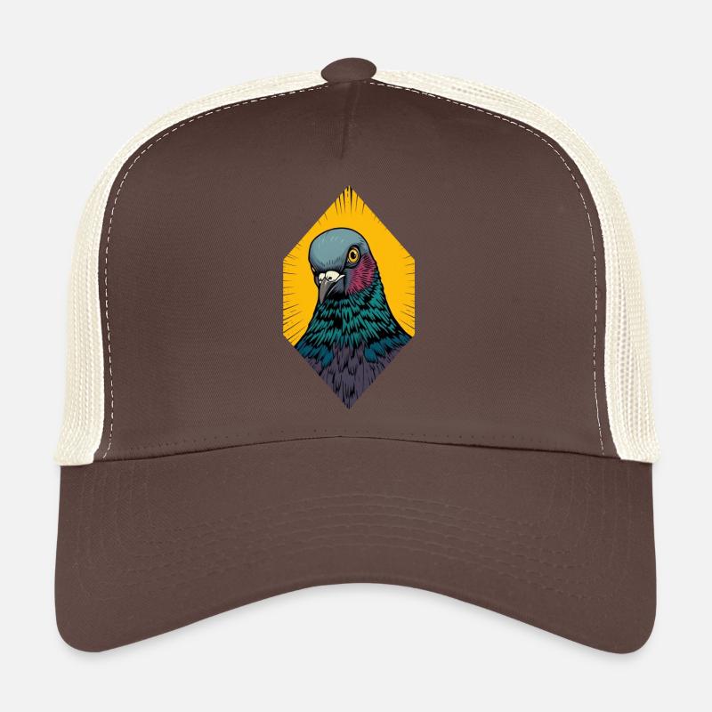 Fierce Pigeon - Trucker Cap - brown/beige