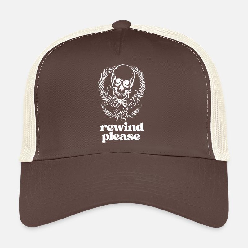 Rewind, Please - Trucker Cap - brown/beige