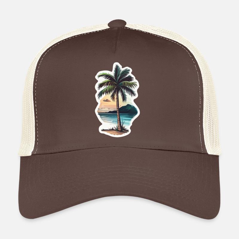 Palm tree Trucker Cap