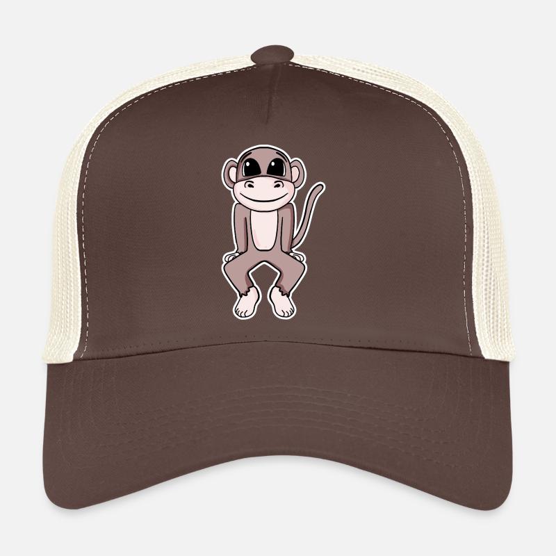 Cute monkey illustration Trucker Cap