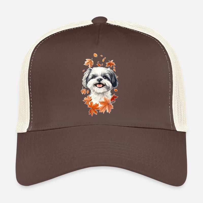 Shih Tzu Herbst - Trucker Cap - Braun/Beige