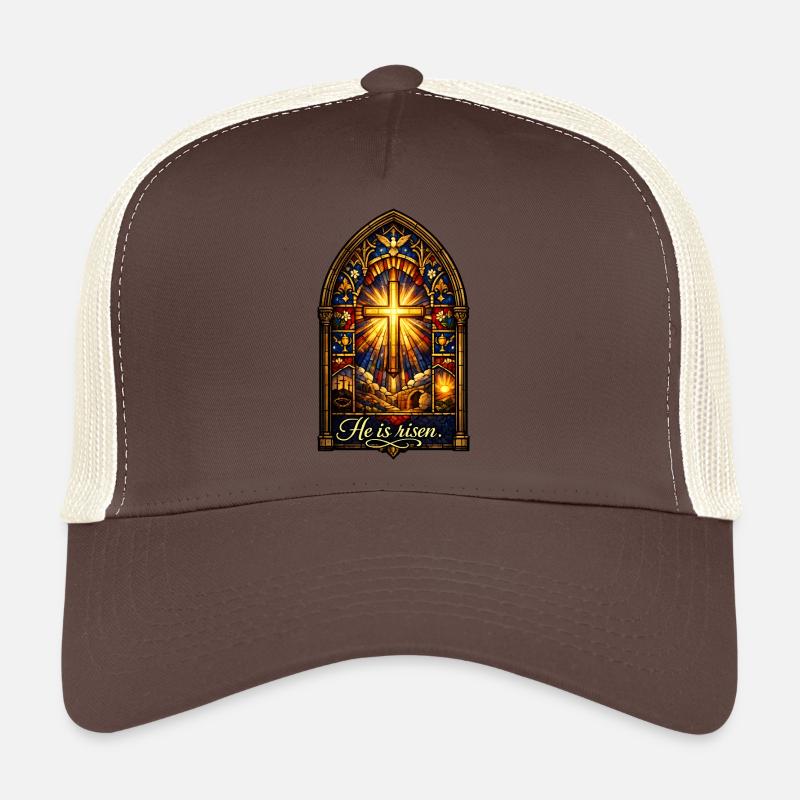 He is Risen Easter Jesus Trucker Cap