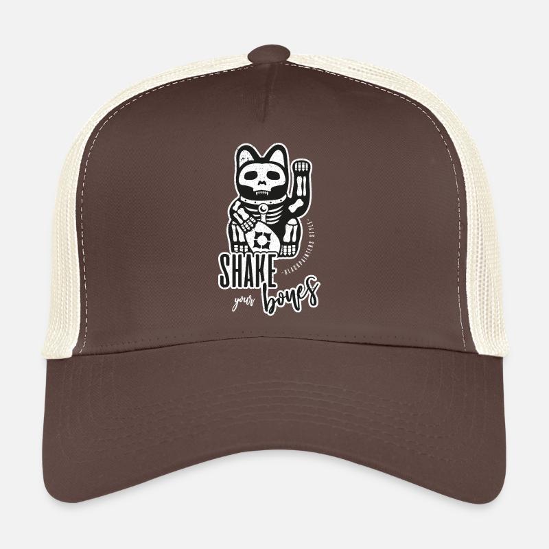 Chat qui agite le squelette - Secouez vos os Casquette trucker 