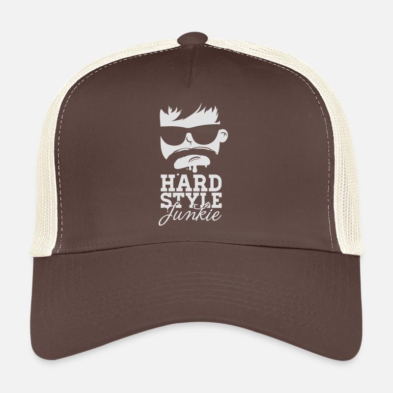 i love hardstyle dubstep moustache dance musik Trucker Cap