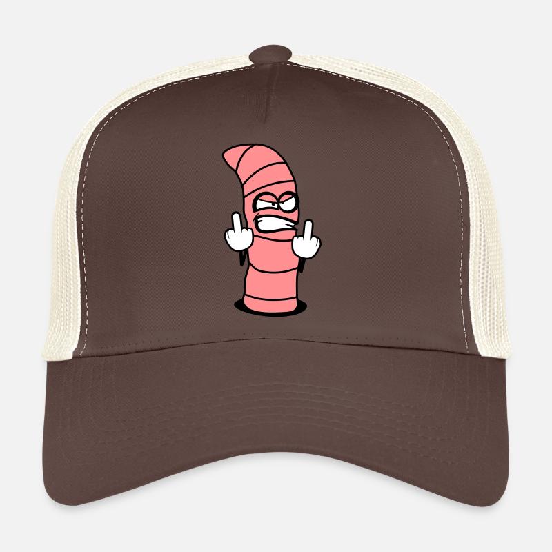 Evil worm design Trucker Cap