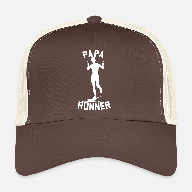 Papa Läufer - Trucker Cap - Braun/Beige