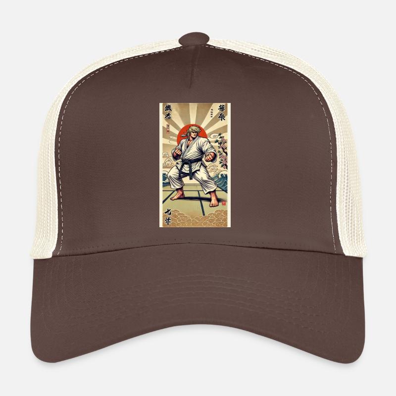 Karate MEISTER - Trucker Cap - Braun/Beige