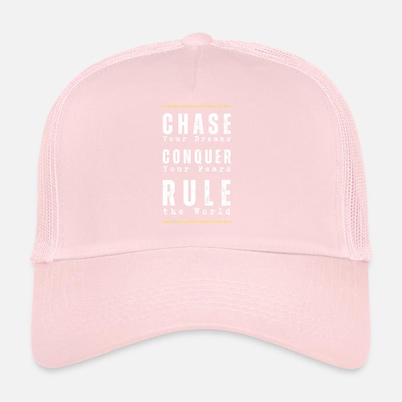 Chase Your Dreams - Conquer Your Fear (gold leaf) Trucker Cap