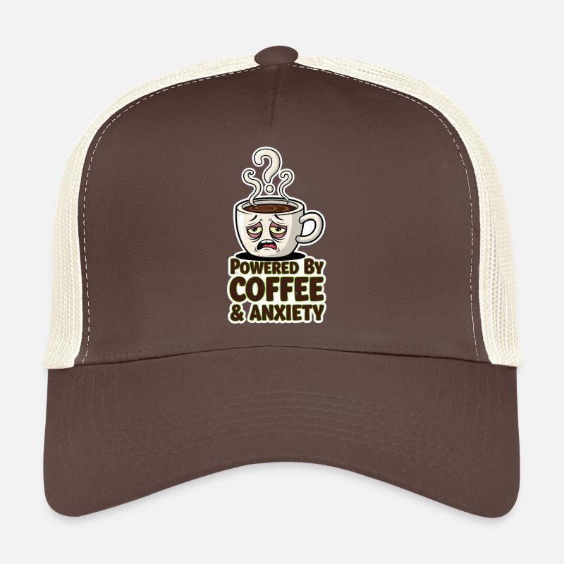 Kaffee, Angst und Koffein Trucker Cap