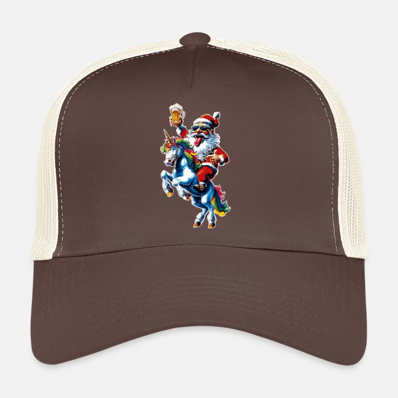 Weihnachtsmann Bier Einhorn Weihnachten Trucker Cap