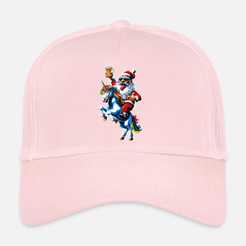 Weihnachtsmann Bier Einhorn Weihnachten Trucker Cap