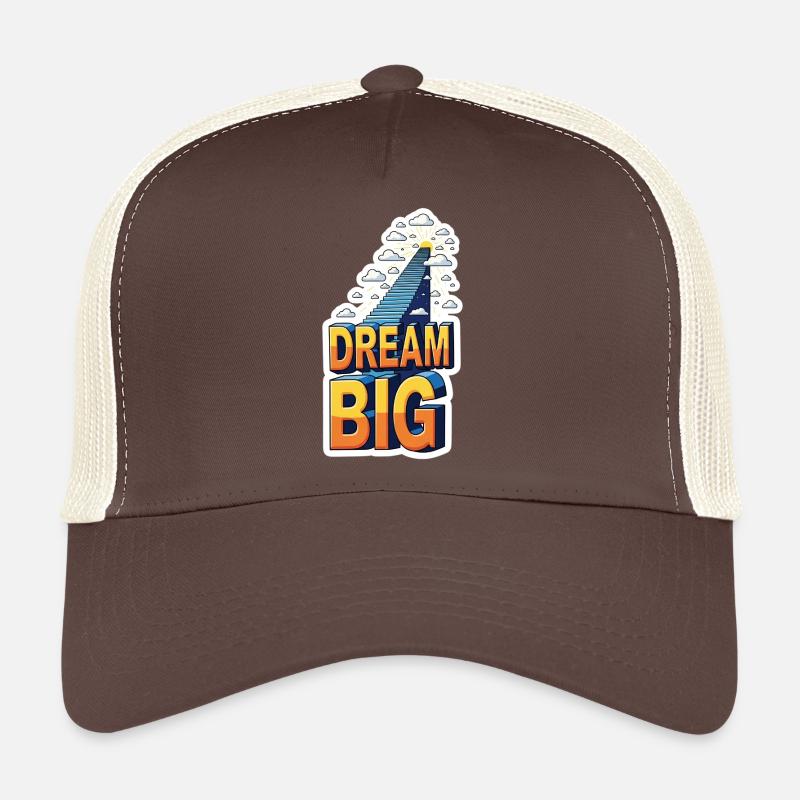 Traumgroße Treppe Aufstieg - Trucker Cap - Braun/Beige