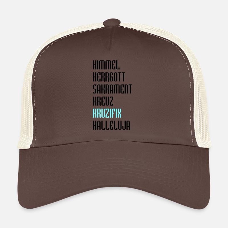 Bayrisch Fluchen - Trucker Cap - Braun/Beige