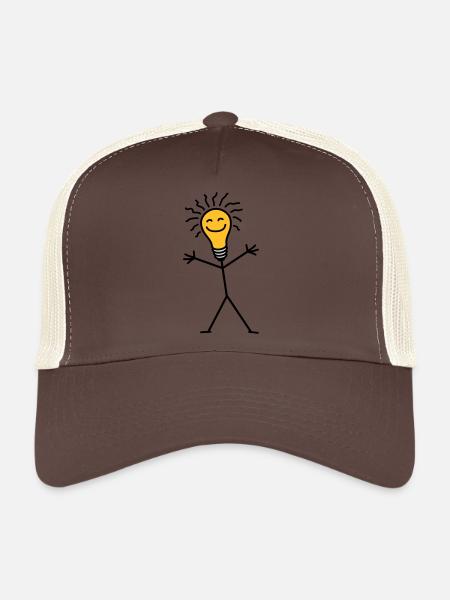 Light Bulb - Trucker Cap - brown/beige - Front