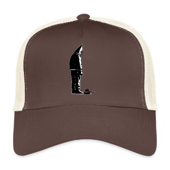 Coffeenaut Black and White Space Explorer - Trucker Cap - Braun/Beige - Vorne