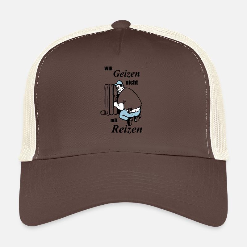Wir geizen nicht mit Reizen - Trucker Cap - Braun/Beige