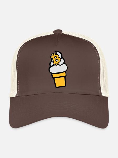 Bitcoin-Cream - Trucker Cap - brown/beige - Front