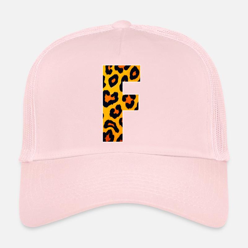 Motif orange de feu effet léopard Casquette trucker 