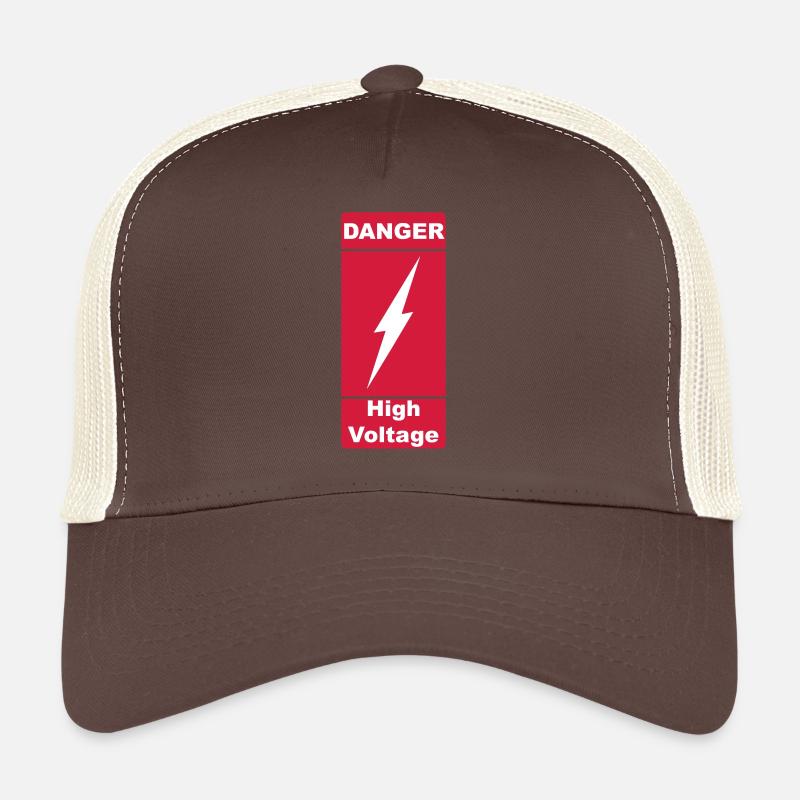 Danger haute tension 2c Casquette trucker 