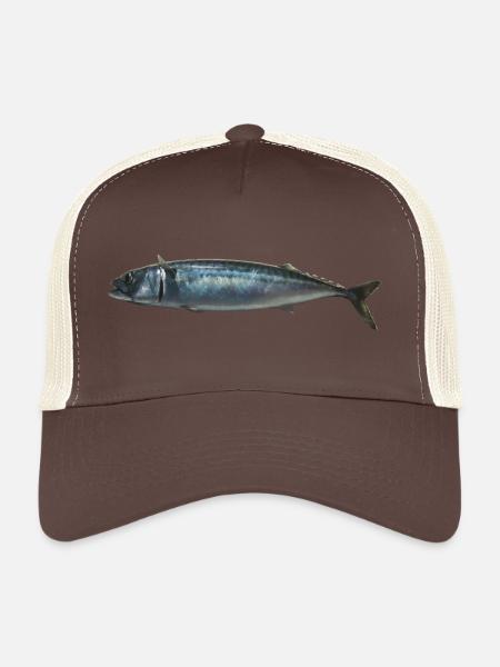 Fisch Makrele - Trucker Cap - Braun/Beige