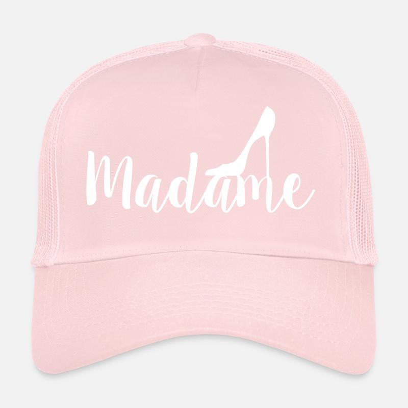 Madame high heel white Trucker Cap