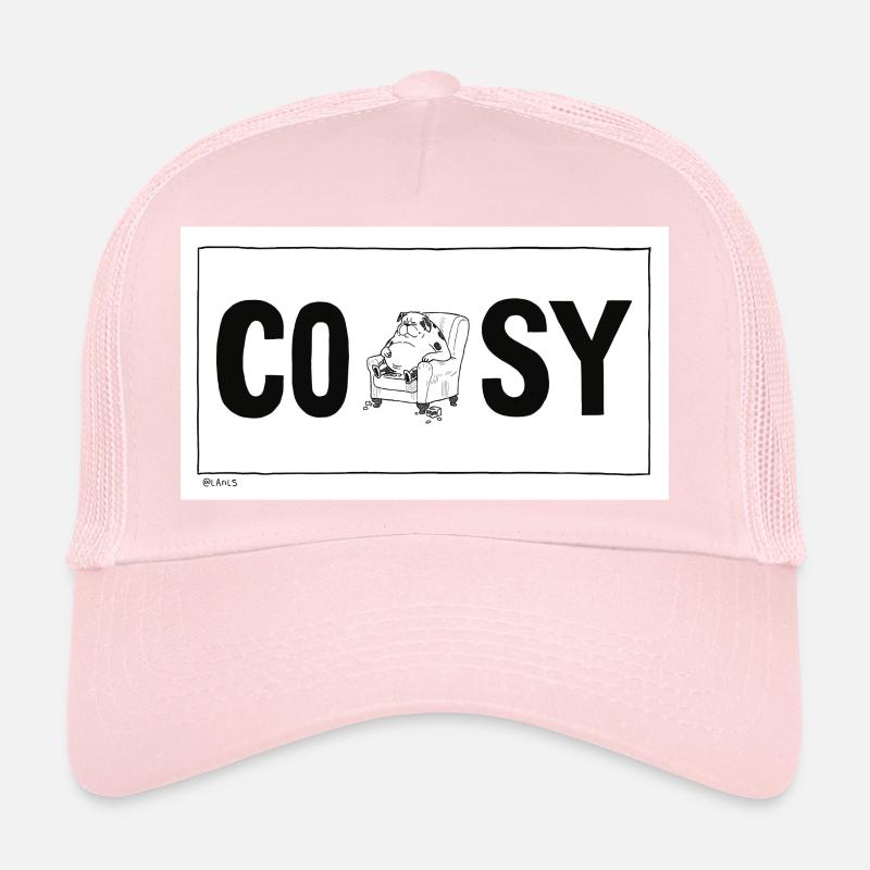 Conception de lettrage de chien câlin Casquette trucker 