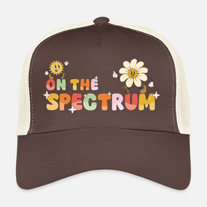 On the spectrum - Trucker Cap - brown/beige