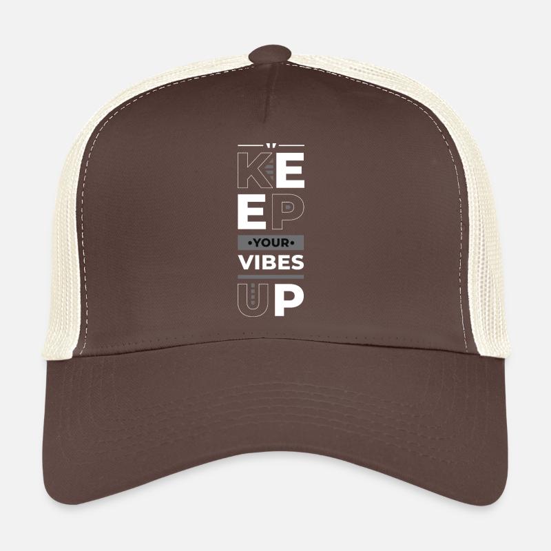 Conception typographique motivante vibrante Casquette trucker 