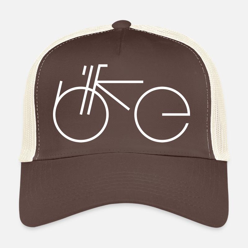 Bike Type white Trucker Cap