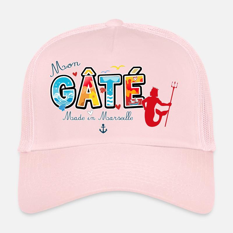 Mon Gâté Expression Marseillaise Poséidon Provence Casquette trucker 