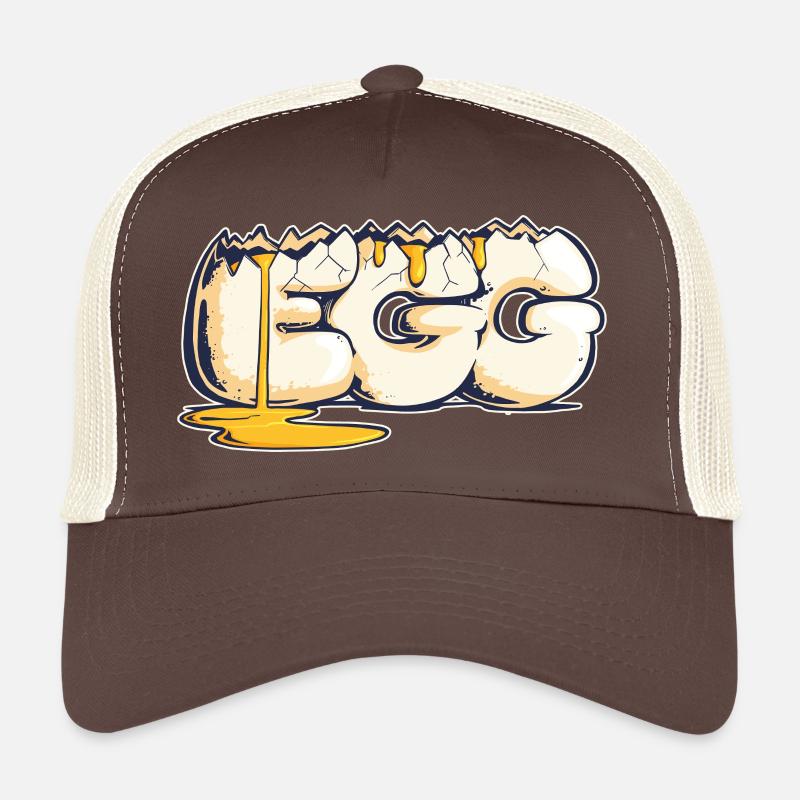 Ei, gezogenes Wort (2) Trucker Cap