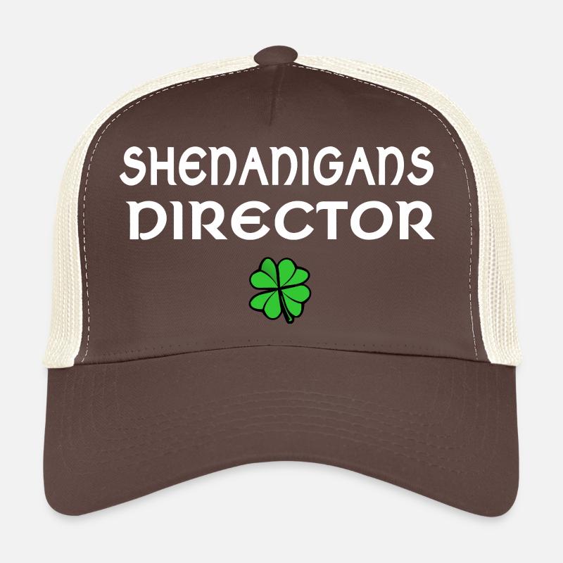 Shenanigads Director Shamrock Tee Trucker Cap