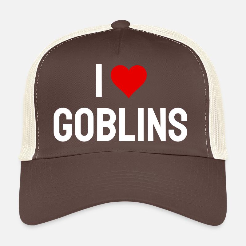 i love goblins Trucker Cap