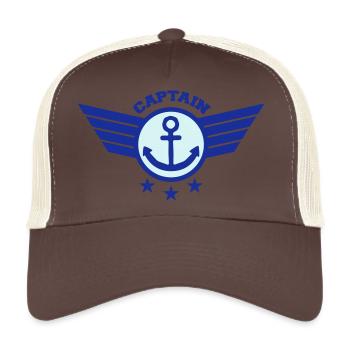 Anchor Captain - Trucker Cap - Braun/Beige - Vorne