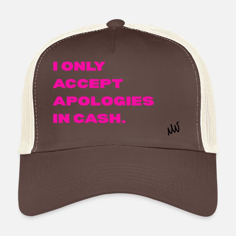 Neonpink Spruch by Pinkmagicart Trucker Cap