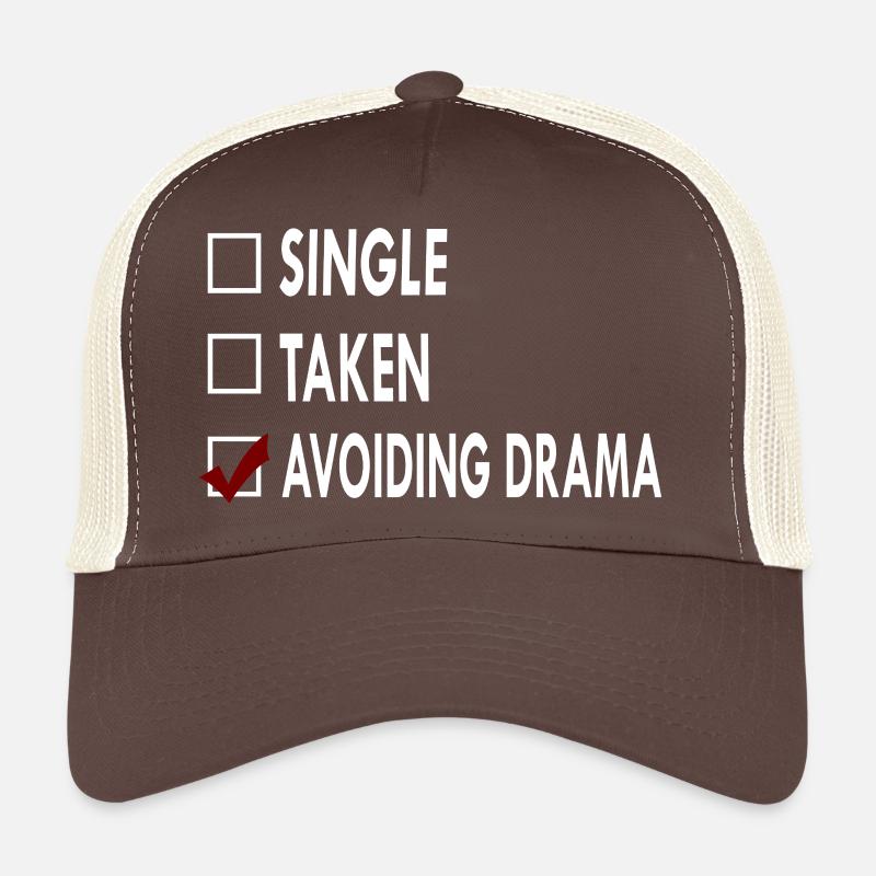 SINGLE AVOIDING DRAMA Casquette trucker 