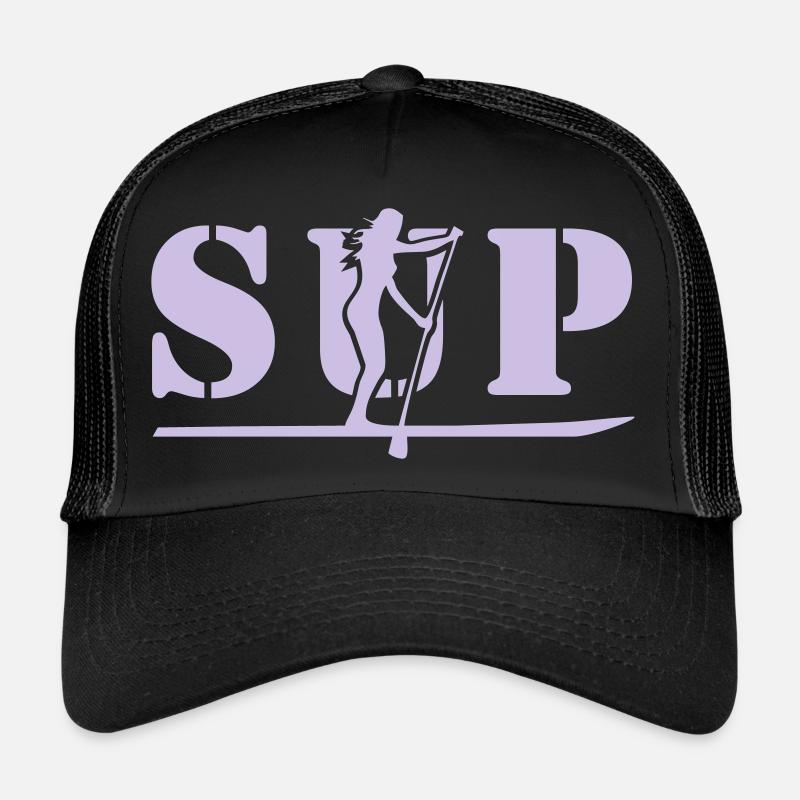 fille sup - Casquette trucker  - noir/noir
