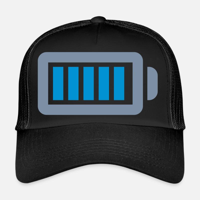 Batterie d’énergie complètement chargée Casquette trucker 