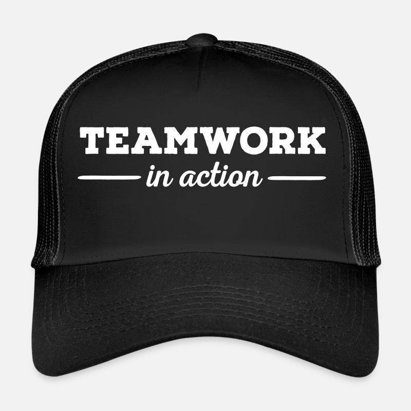 Teamwork - Trucker Cap - Schwarz/Schwarz
