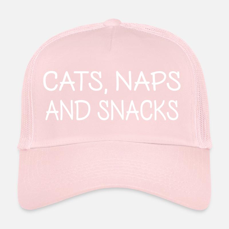 Katzen Nickerchen und Snacks Trucker Cap