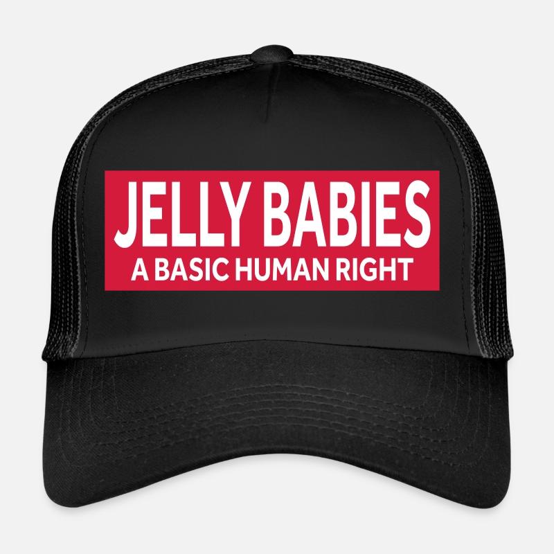 JELLY BABIES - A BASIC HUMAN RIGHT - Trucker Cap - black/black