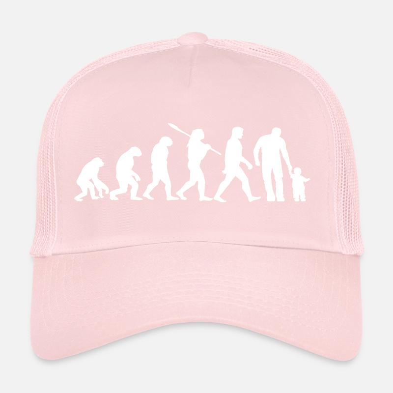 Vater Evolution Sohn Tochter Kind | Geschenkidee Trucker Cap