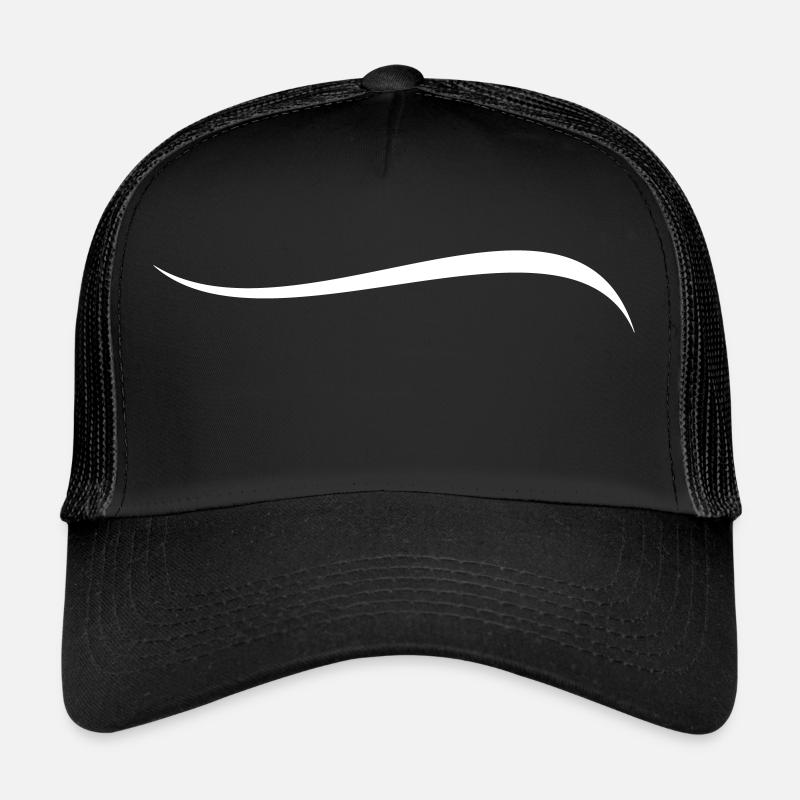 Gebogene Linie Dekor Trucker Cap